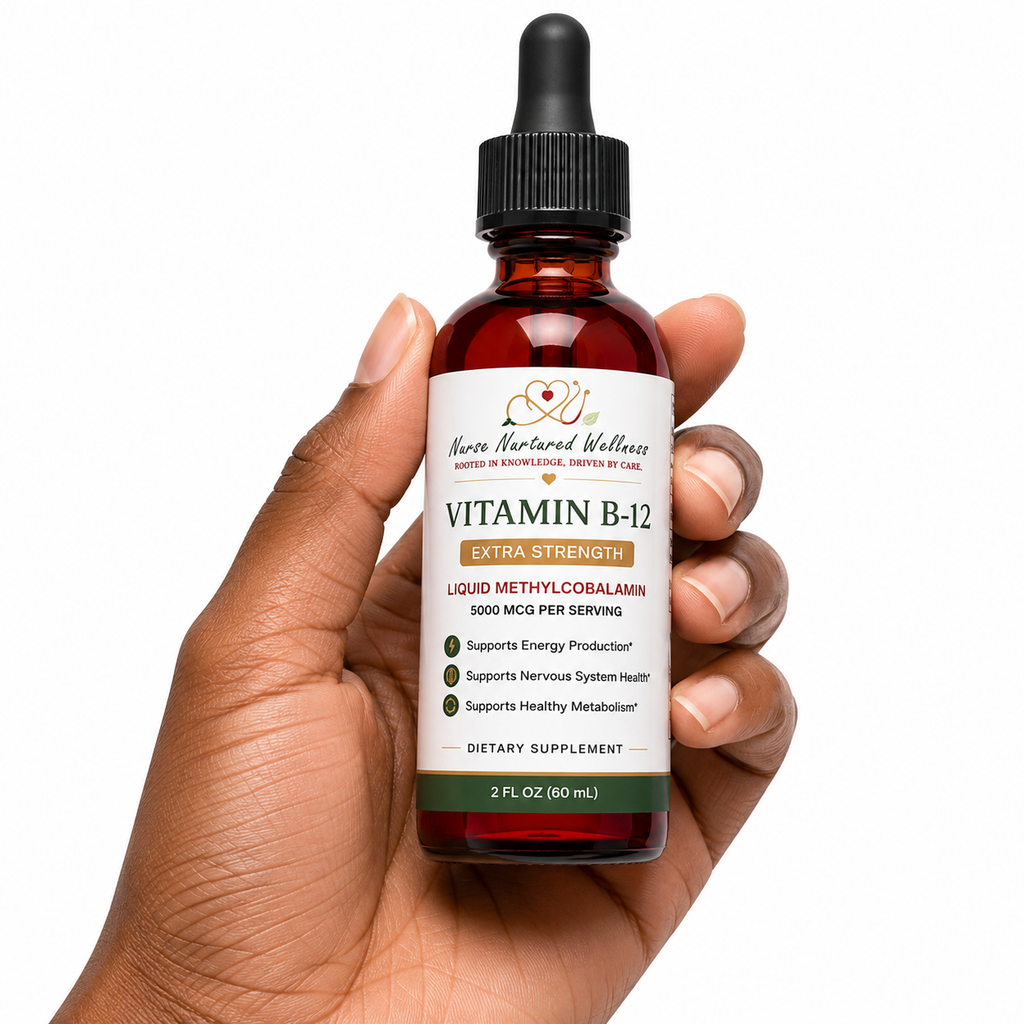 Nurse Nurtured Wellness Vitamin B12 Liquid Drops 5000 mcg