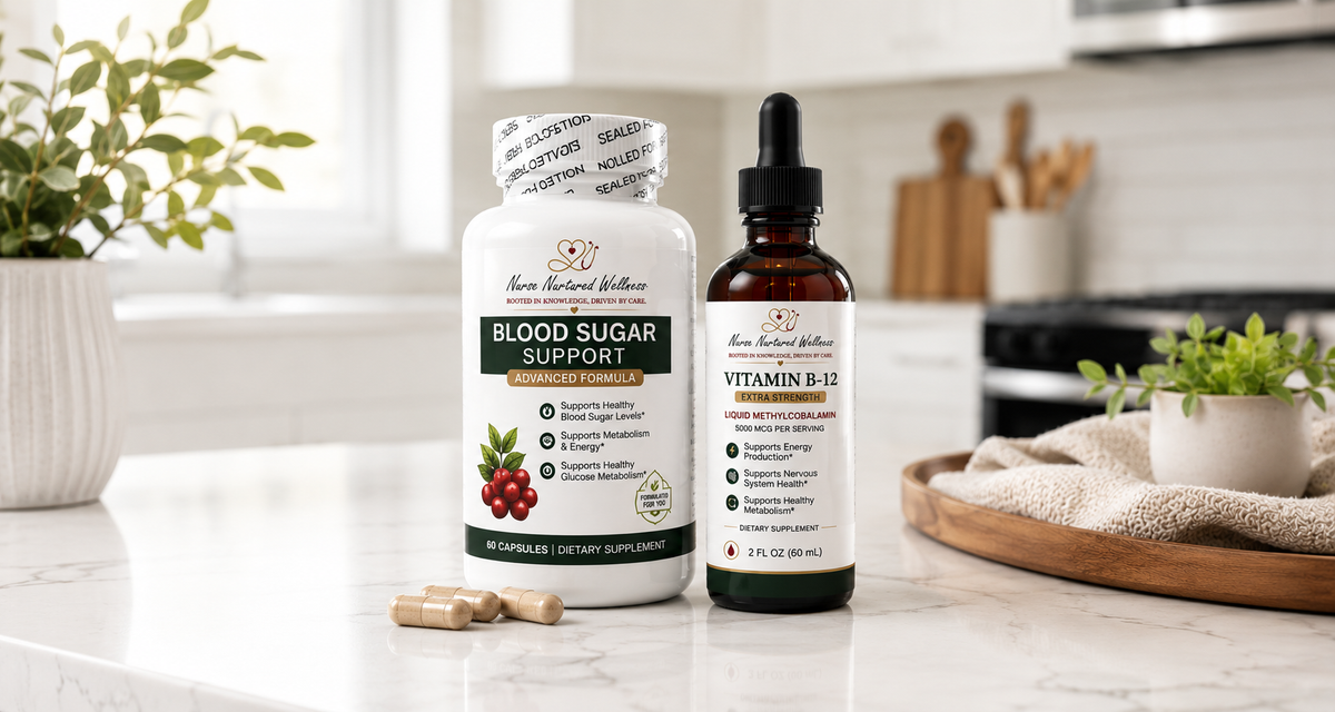 Blood Sugar Support + Vitamin B12 Liquid Drops