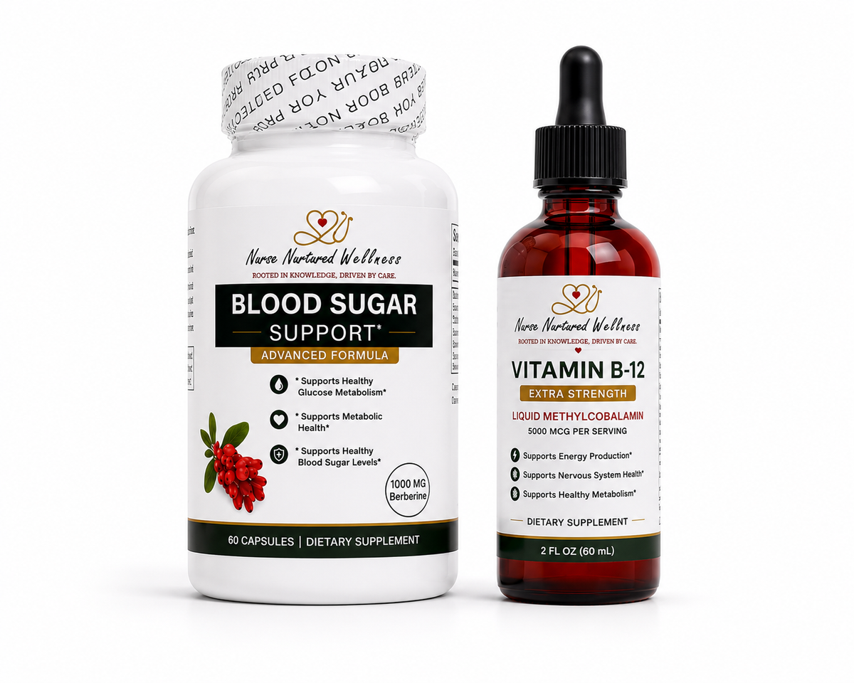 Blood Sugar Support + Vitamin B12 Liquid Drops